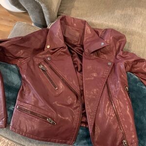Blank NYC Burgundy Leather jacket